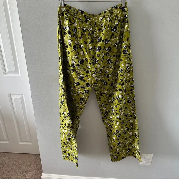 NWT Buru Le Culottes Full Length in Chartreuse Floral - Picture 9 of 10